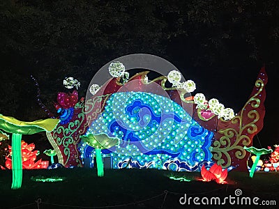 China lights giant fish Stock Photo
